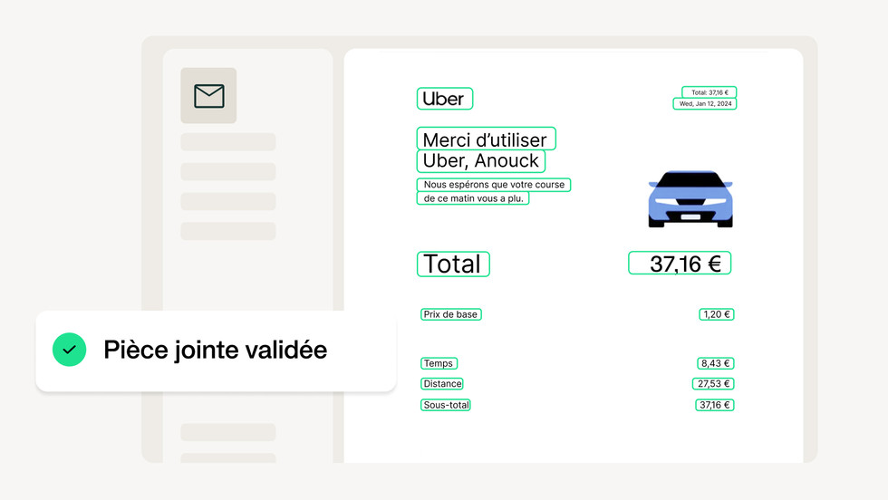 La boîte de réception Payhawk analyse désormais l'intégralité de l'e-mail, garantissant ainsi qu'aucun reçu ou facture n'est oublié.